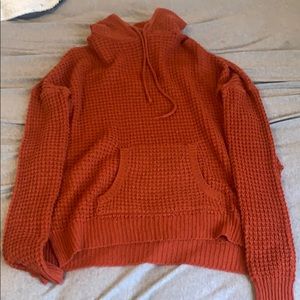 Long sleeved crocheted hoodie!